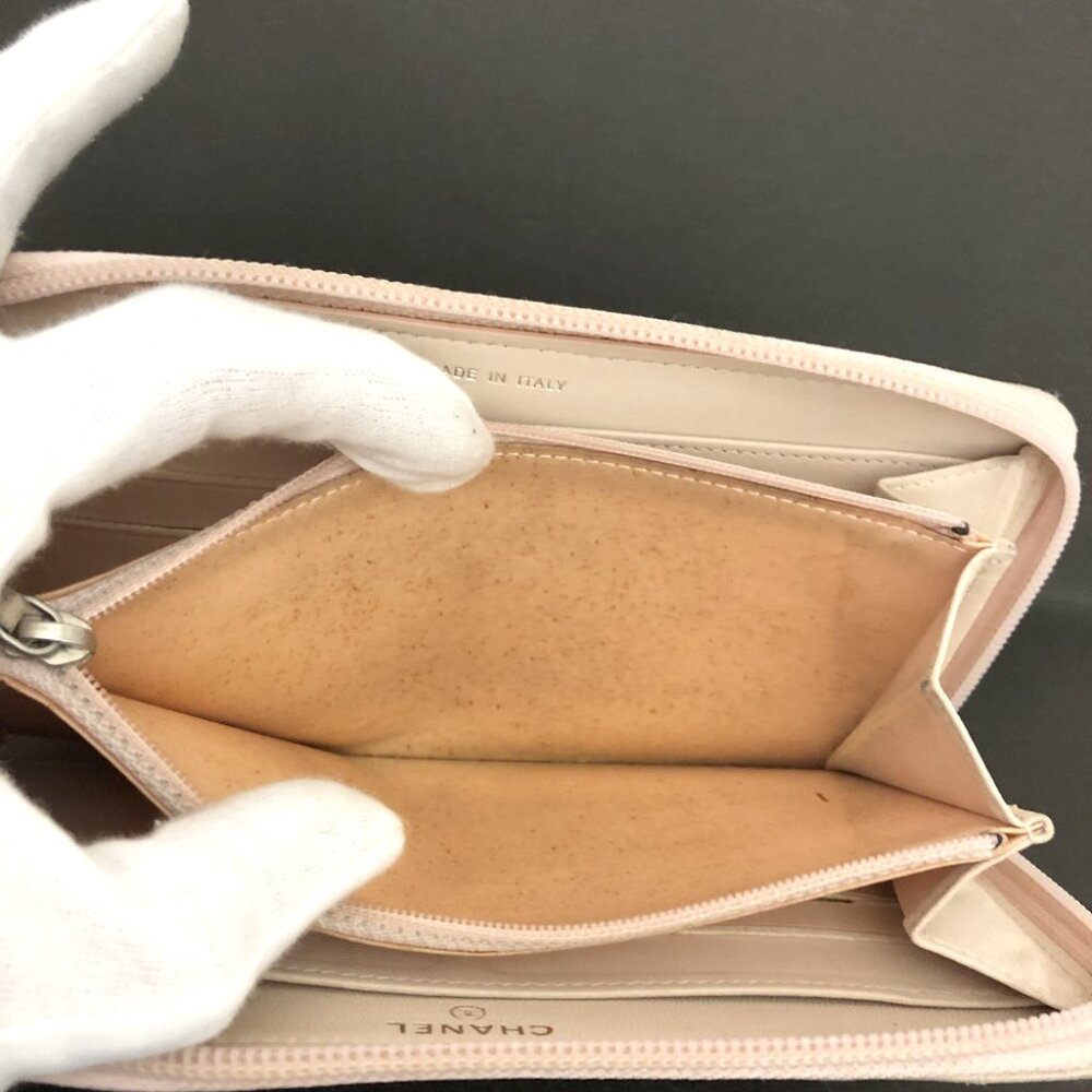 CHANEL Camellia Quilted Matelasse Lambskin Zip Around Long Wallet lux175-101225 - Picture 7 of 9